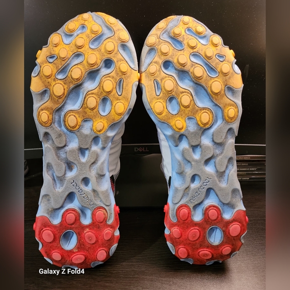 Nike React Element 55 CQ9705-002 Gray Running Men Sneakers Size 8 - Picture 9 of 11